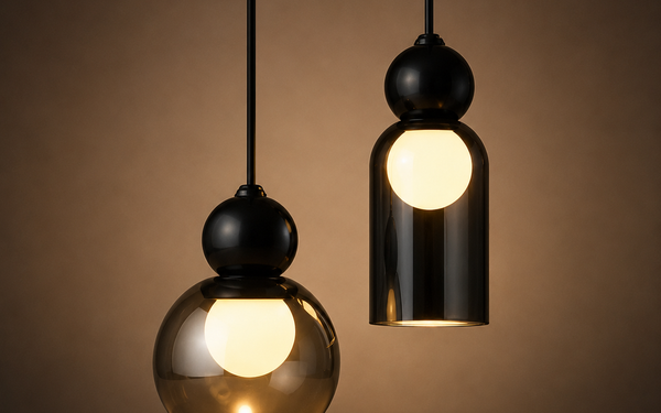 luminaire en verre fumé — Suspension | Denebola