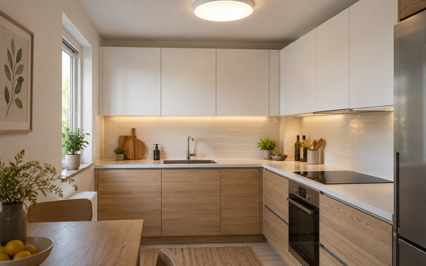 Illustration d’ambiance — Plafonnier cuisine LED : guide d'achat complet