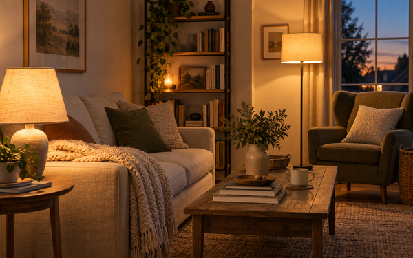 Illustration d’ambiance — Créer une ambiance cosy chez soi : le rôle clé de l'éclairage