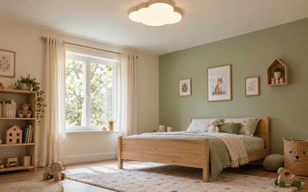 Illustration d’ambiance — Plafonnier chambre enfant : sécurité et luminosité
