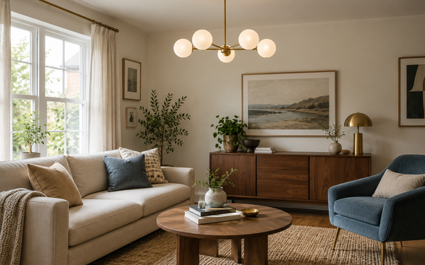 Illustration d’ambiance — Lustre doré : comment le marier avec votre décoration