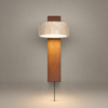 Estrella Cylindre Béton Brut et Bois Naturel