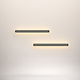 Rectangle Aluminium Noir et Blanc Minimaliste — Lumio