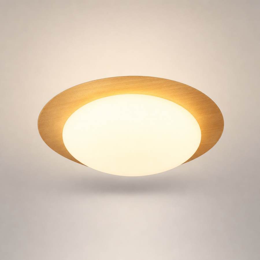 Céleste Disque Bois Noyer Minimaliste
