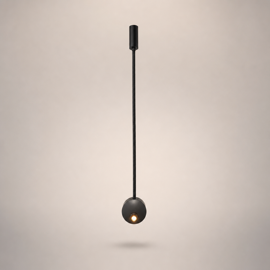 Kaia Cylindre Métal Noir et Chromé Minimaliste