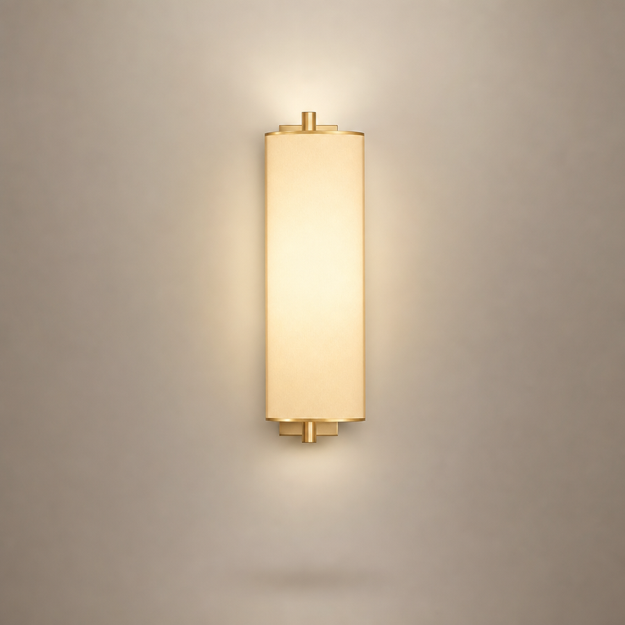 Mouloudji Cylindre Verre Opalin Minimaliste