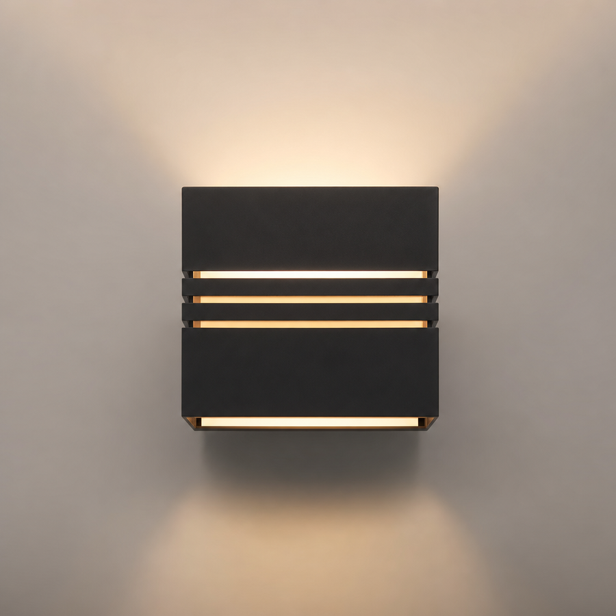 Guilhem Cylindre Aluminium Noir Mat Épuré