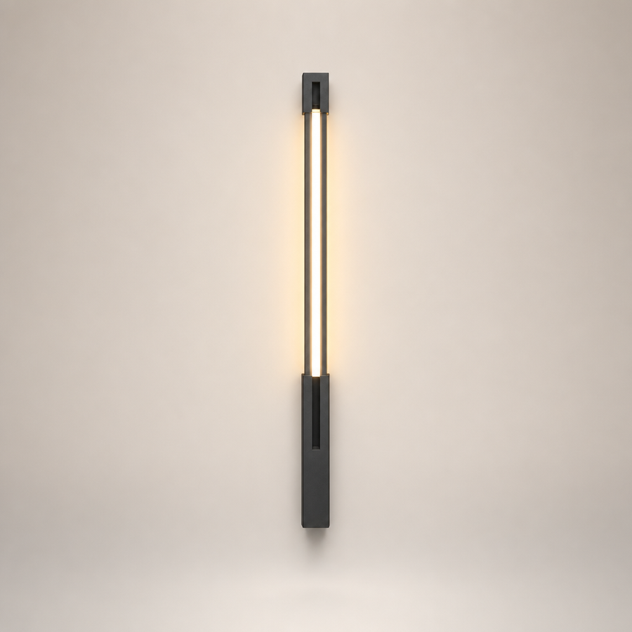 Encarna Cylindre Aluminium Noir Mat Minimaliste B