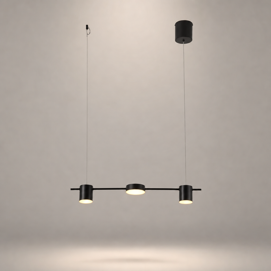 Suspension Laiton Doré Cylindres Multiples Minimaliste Design - Chambre Salon Cuisine — Chiyo