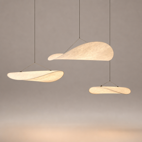 Suspension Nuage Tissu Blanc Minimaliste Design - Chambre Salon Cuisine — Sela