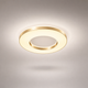 Plafonnier Anneau Métal Blanc Épuré Minimaliste Design Moderne - Salle de Bain Salon Chambre — Ferrara