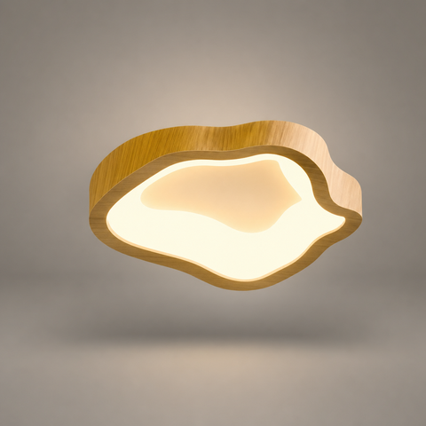 Zola Nuage Bois Clair Sculpté Épuré