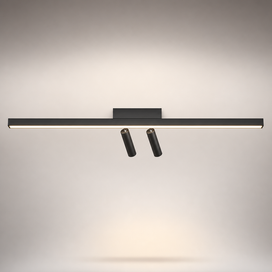 Reva Barre Acier Noir Mat Minimaliste
