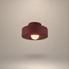 Lund Cylindre Tissu Bordeaux Minimaliste