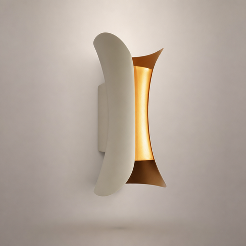 Cylindre Métal Blanc et Noir Minimaliste — Maestral