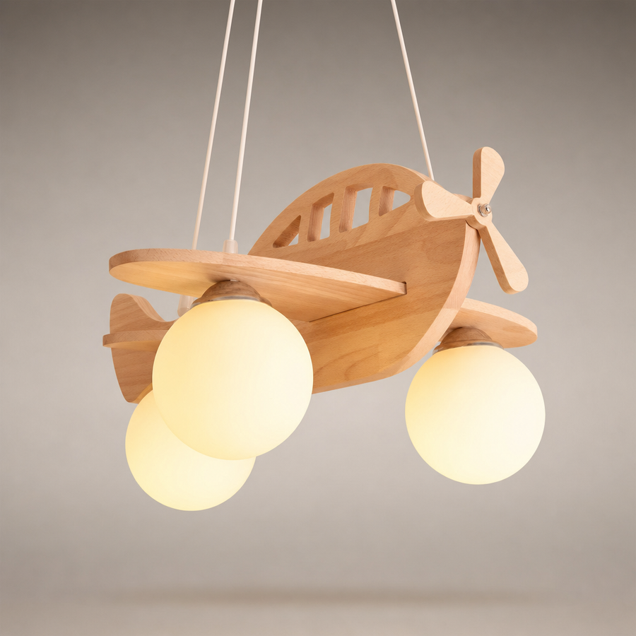Roisin Avion Bois Naturel Enfant Ludique