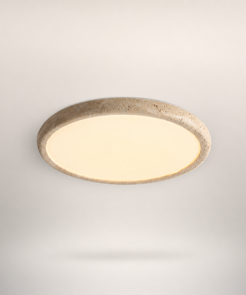 Plafonnier Anneau Bois Naturel Minimaliste Design Moderne - Salon Chambre Salle à Manger — Altair