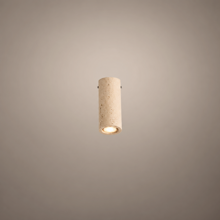 Plafonnier Cylindre Liège Naturel Minimaliste Design Moderne - Salon Chambre Salle à Manger — Antares
