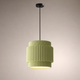 Suspension Cylindre Fil Métallique Blanc et Doré - Chambre Salon Cuisine — Stria