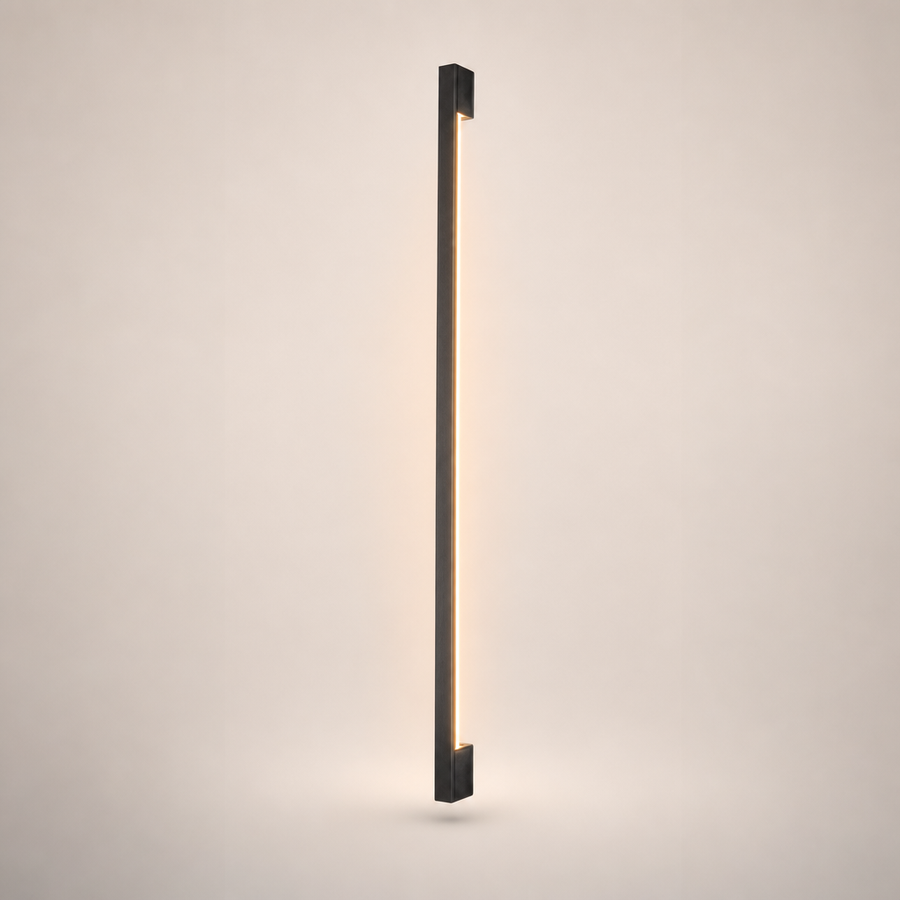 Applique Murale Cylindre Métal Noir Minimaliste Design Moderne Noire - Chambre Salle de Bain Salon — Lucha