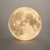 Lazare Disque Lune Éclairée Verre Opalin Blanc