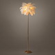 Lampadaire Plumes Rose Poudré Style Nordique Design - Salon Bureau Chambre — Pennae