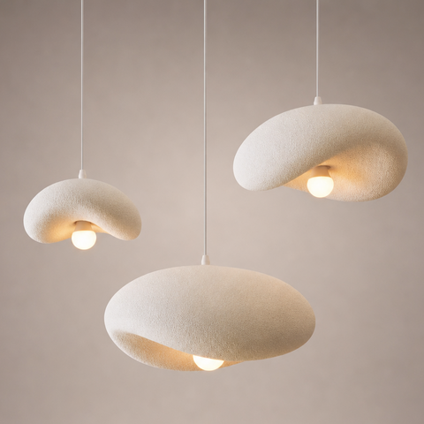 Suspension Nuage Céramique Minimaliste Design - Chambre Salon Cuisine — Brume