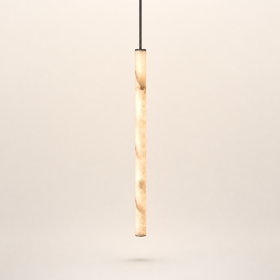 Consuelo Cylindre Albâtre Blanc Minimaliste