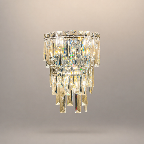 Marta Cascade Cristal Transparent Art Déco