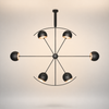 Flor Bras Articulés Métal Noir Minimaliste