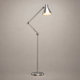 Lampadaire Bras Articulé Acier Chromé Minimaliste Design - Salon Bureau Chambre — Aura