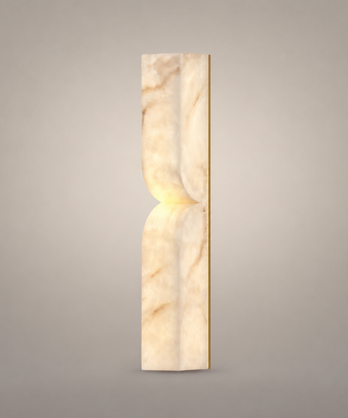 Applique Murale Cylindre Marbre Blanc Épuré Design Moderne - Chambre Salle de Bain Salon — Fuste