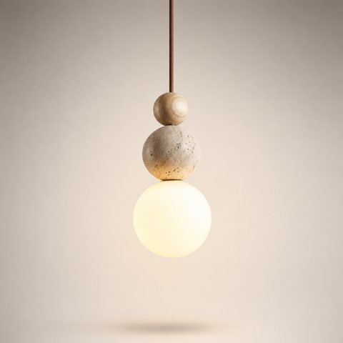Juliette Boule Bois et Pierre Naturelle Minimaliste