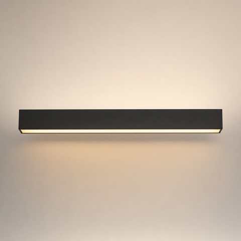 Aase Linéaire Métal Noir Minimaliste