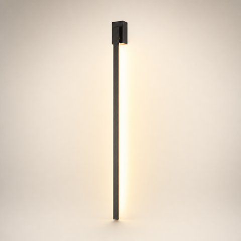 Roya Cylindre Métal Noir Minimaliste J