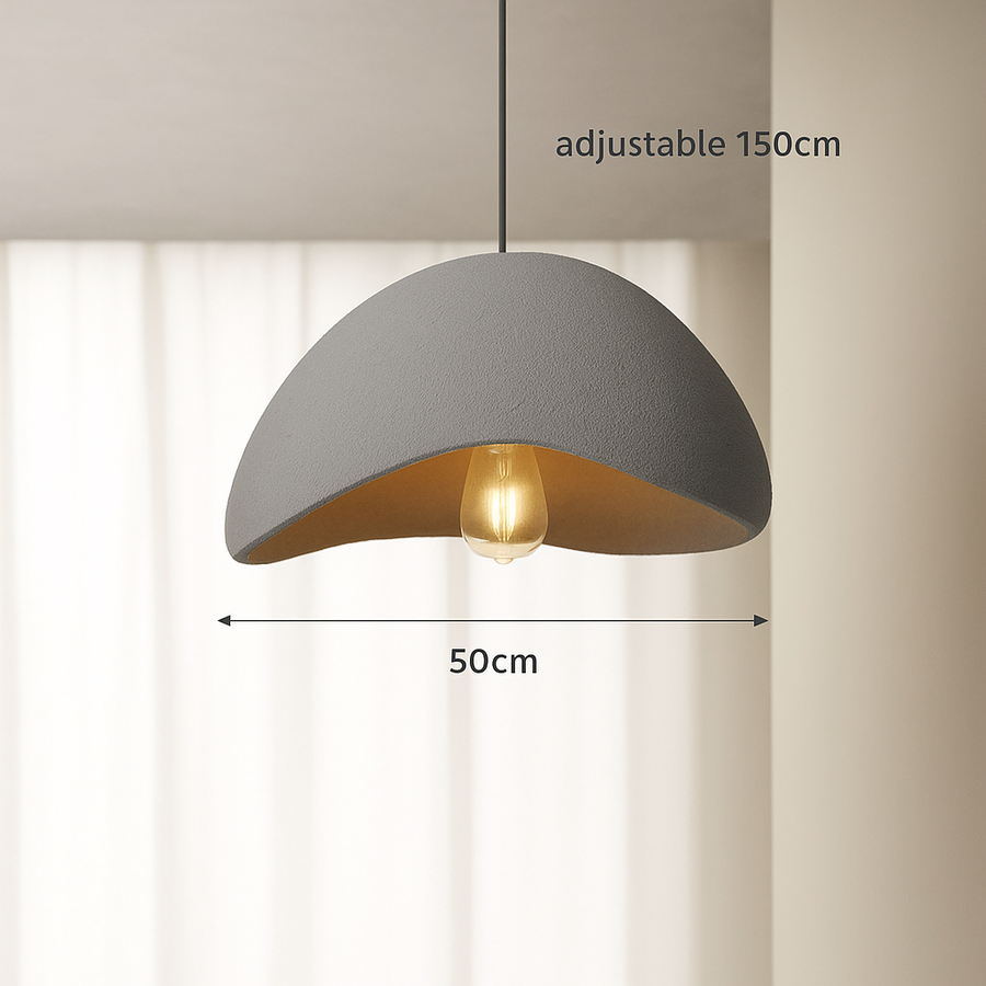 Suspension Cylindres Verre Fumé et Métal Noir - Chambre Salon Cuisine — Tubis