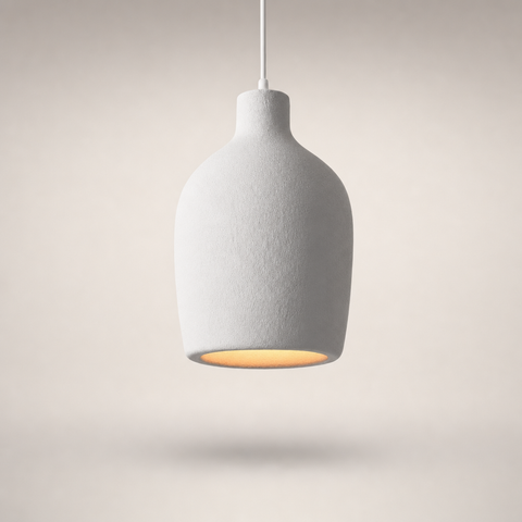 Faro Cylindre Céramique Beige Minimaliste