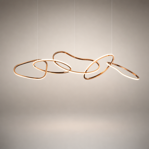 Moderne LED Cercle Pendentif Lumières Pour Salle À Manger Cuisine Éclairage Lustre Décor Lustre Lampe Intérieur Bar Suspendu Luminaire