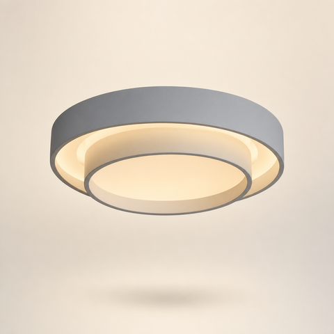 Damien Anneau Métal Blanc Minimaliste
