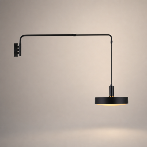 Delphine Bras Articulé Acier Noir Minimaliste