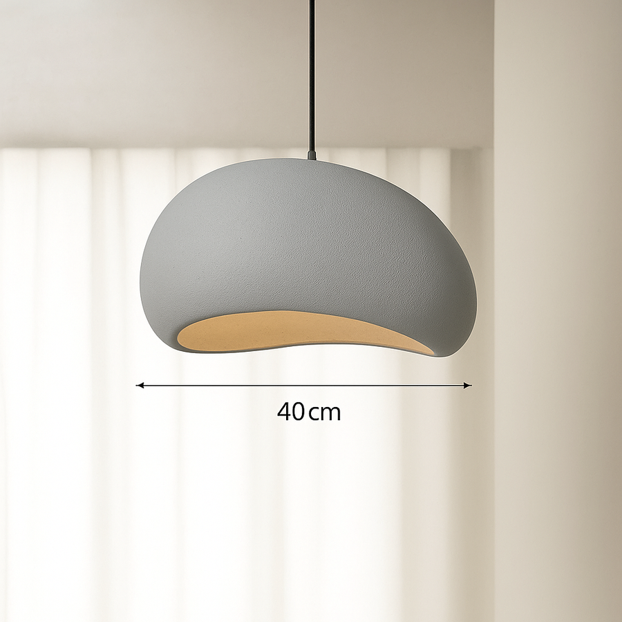 Suspension Cylindres Verre Fumé et Métal Noir - Chambre Salon Cuisine — Tubis