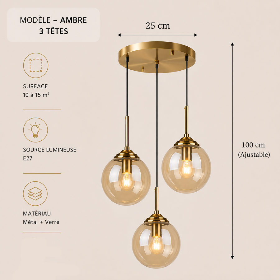 Suspension Anneau Acier Noir Perforé Industriel - Cuisine Salon Bureau — Photon