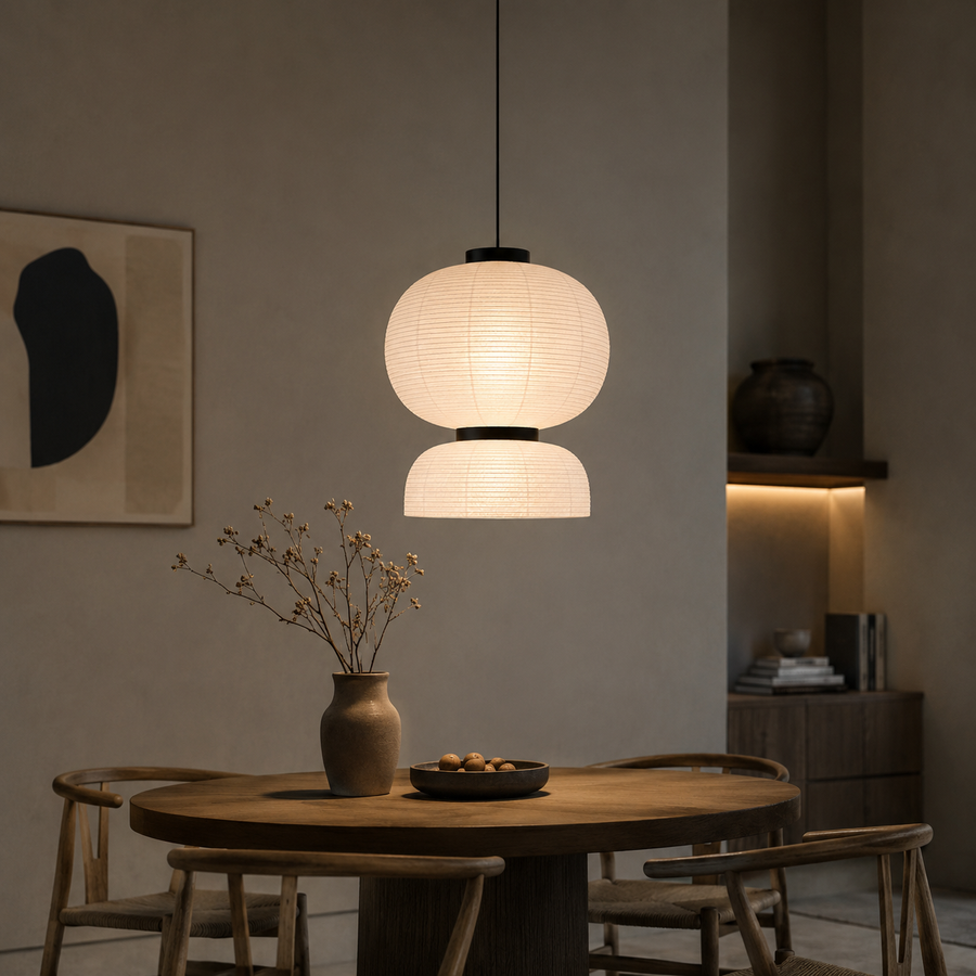 Suspension Globe Papier Blanc Minimaliste Nordique Design Boule - Chambre Salon Cuisine — Ravenna