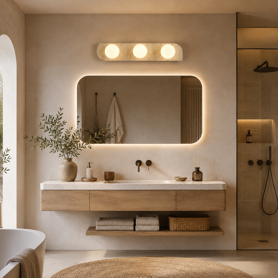 Applique Murale Cylindre Verre Opalin Minimaliste Design Moderne - Chambre Salle de Bain Salon — Cremona