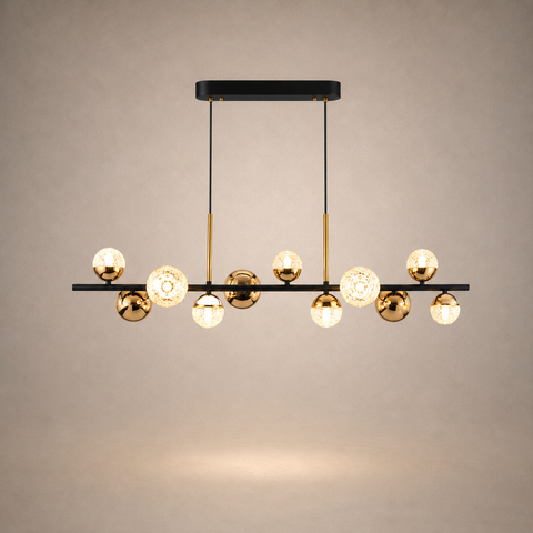 Lustre Suspension Spirale Métal Noir et Blanc Minimaliste Design - Salon Salle à Manger — Spiro