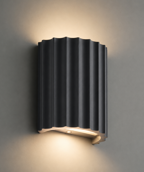 Applique Murale Cylindre Bois Texturé Minimaliste Design Moderne - Chambre Salle de Bain Salon — Colure
