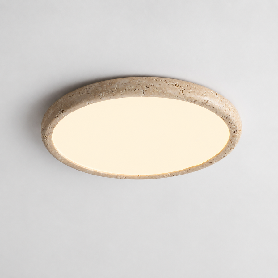 Plafonnier Anneau Bois Naturel Minimaliste Design Moderne - Salon Chambre Salle à Manger — Altair