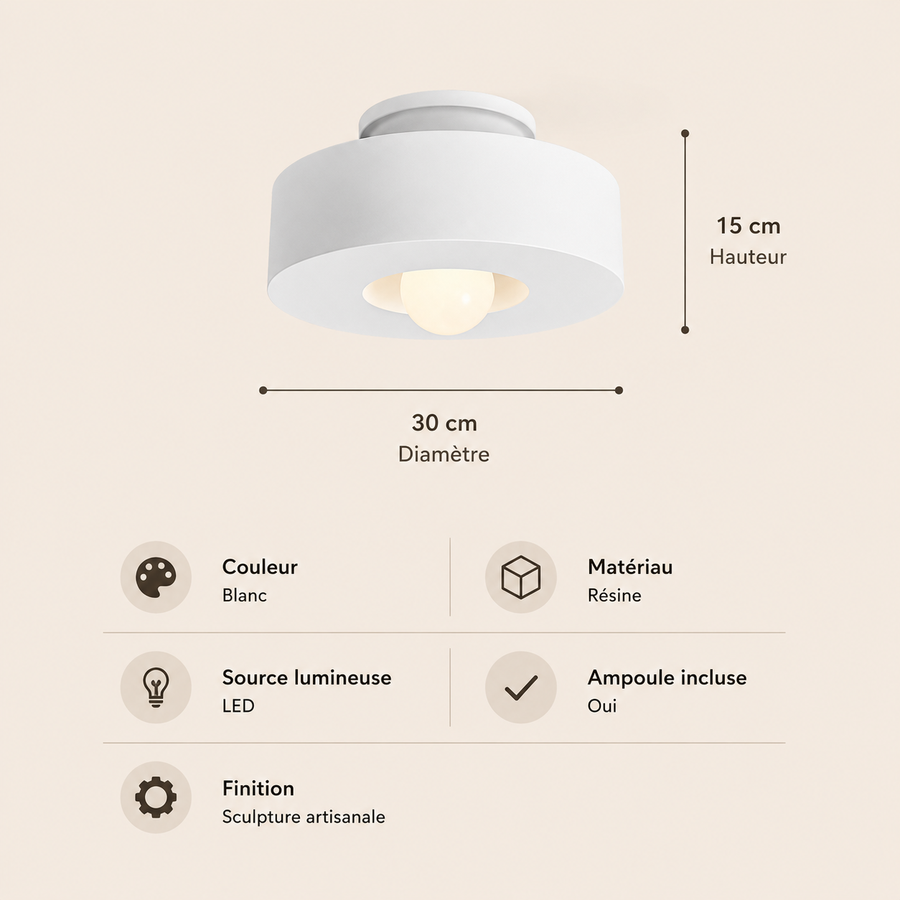 Plafonnier Cylindre Tissu Bordeaux Minimaliste Design Moderne - Salle de Bain Salon Chambre — Deneb