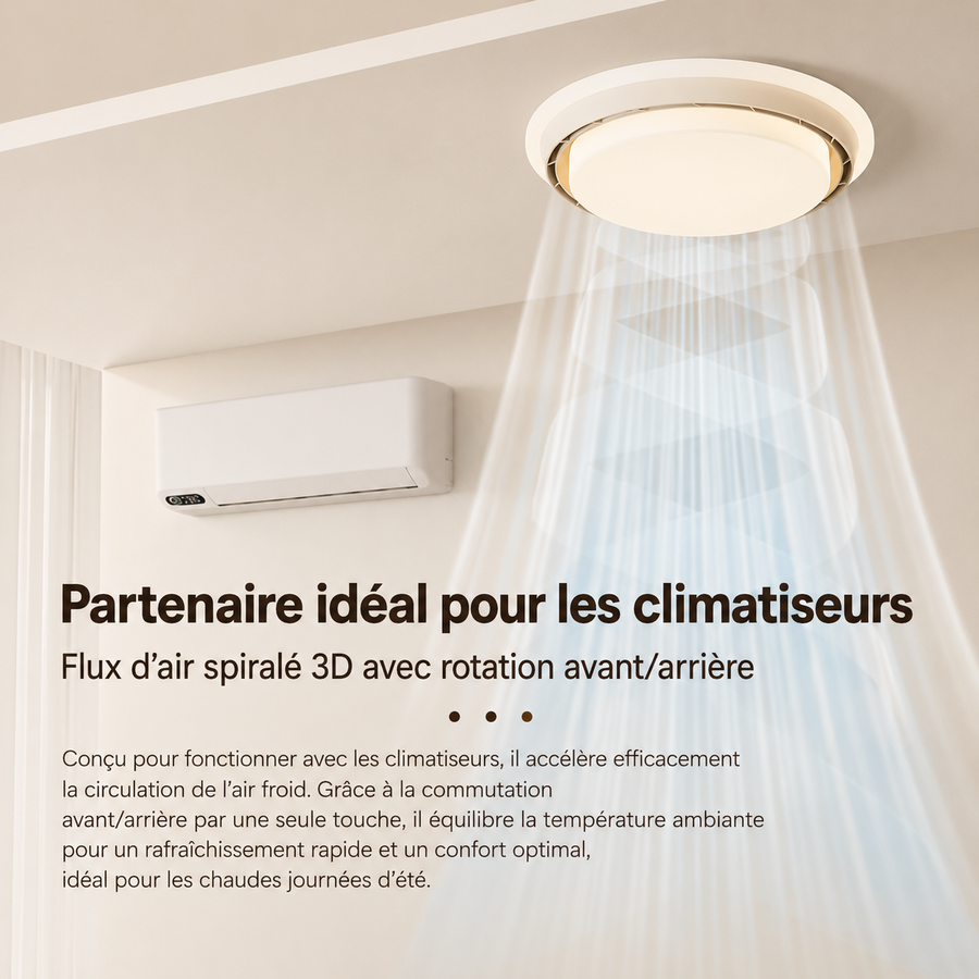 Plafonnier Anneau Bois Naturel et Verre Opalin - Salon Chambre Salle à Manger — Émeraude
