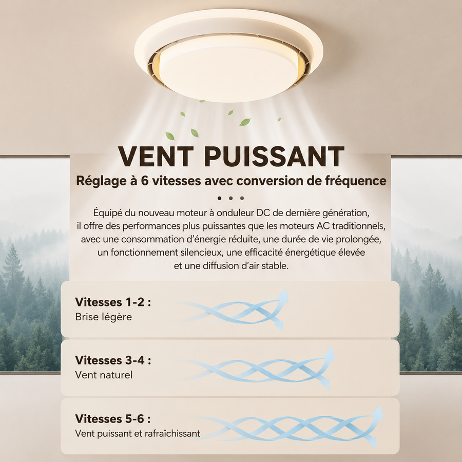 Plafonnier Anneau Bois Naturel et Verre Opalin - Salon Chambre Salle à Manger — Émeraude